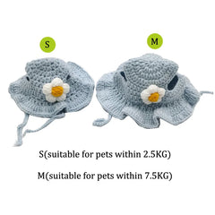 Autumn & Winter Cute Knitted Cat Hat - Elastic Pet Hat for Cats and Dogs, Perfect for Photo Shoots & Parties