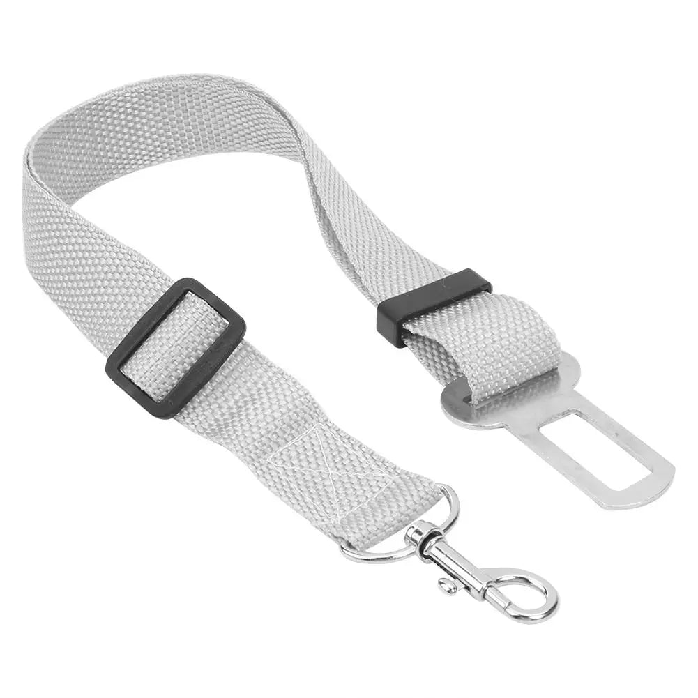 Adjustable Dog & Cat Car Safety Belt Leash – Secure Vehicle Seat Belt Harness for Pets