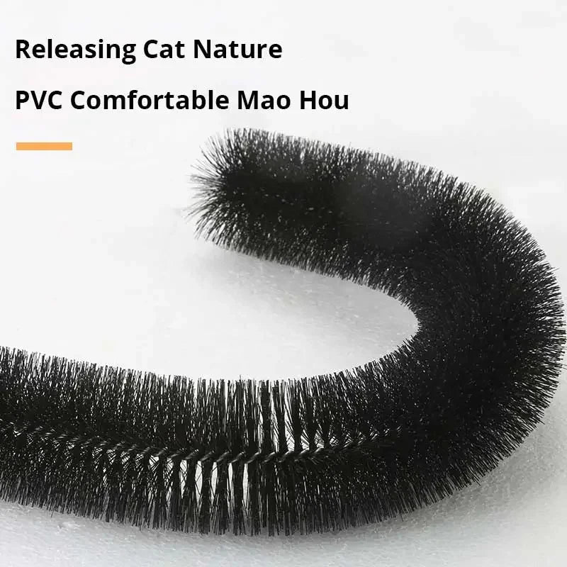 Cat Toy Arch Self Grooming Massage Brush with Scratching Pad - Interactive Feline Toy