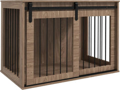 Dog Crate Indoor Furniture, Walnut