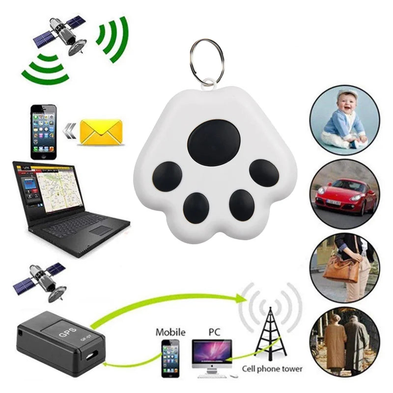 Portable Mini Cat Dog Pet Tracking Locator Anti-lost Tracking Device Bluetooth