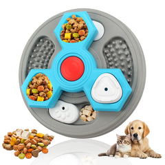 2-Layer Dog Puzzle Toy & Slow Feeder – Interactive Food Dispenser to Boost Puppy IQ