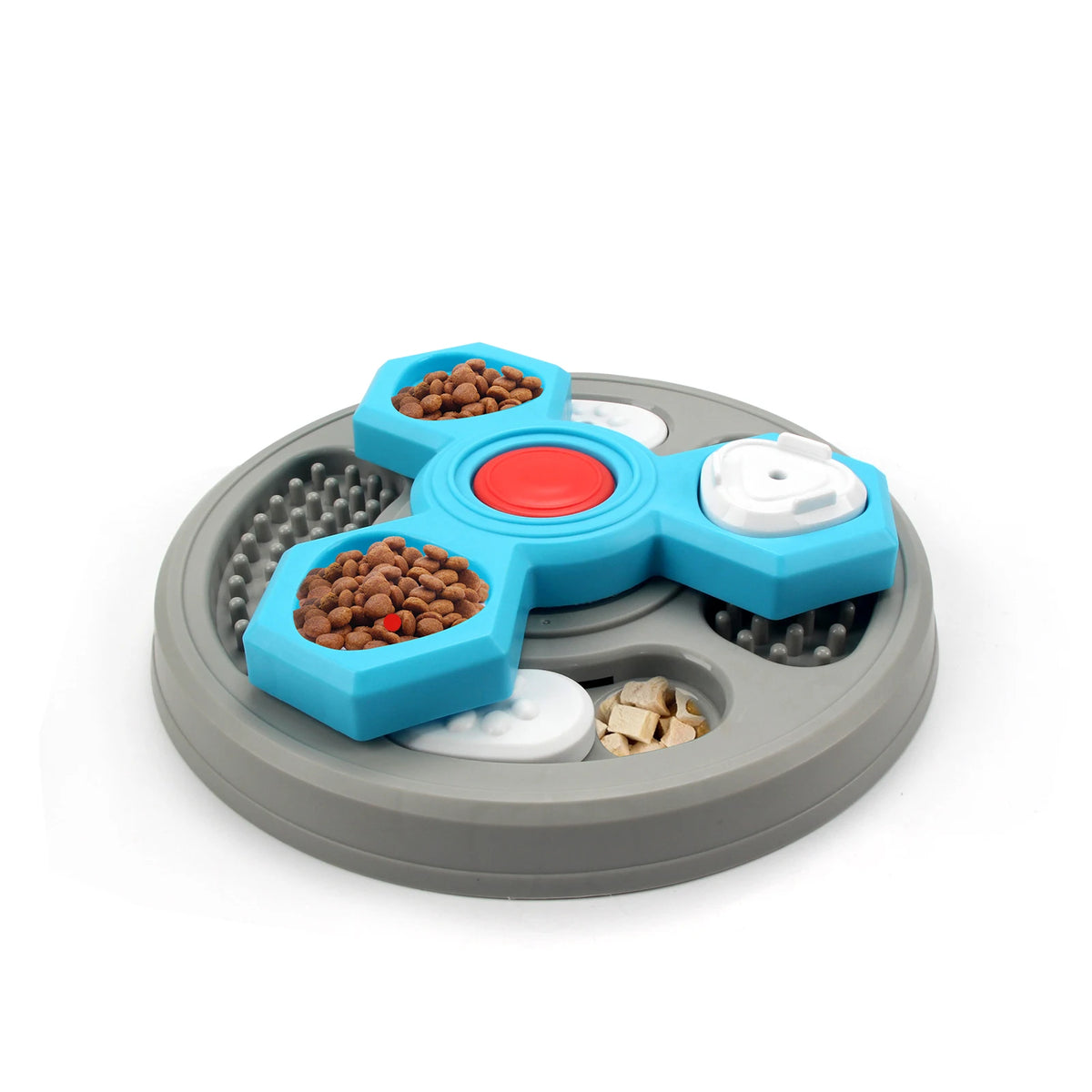 2-Layer Dog Puzzle Toy & Slow Feeder – Interactive Food Dispenser to Boost Puppy IQ