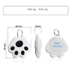 Portable Mini Cat Dog Pet Tracking Locator Anti-lost Tracking Device Bluetooth