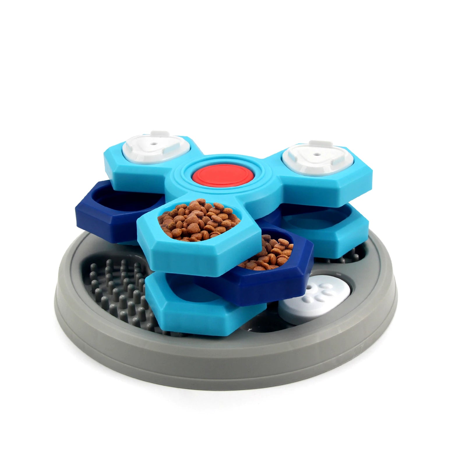 2-Layer Dog Puzzle Toy & Slow Feeder – Interactive Food Dispenser to Boost Puppy IQ