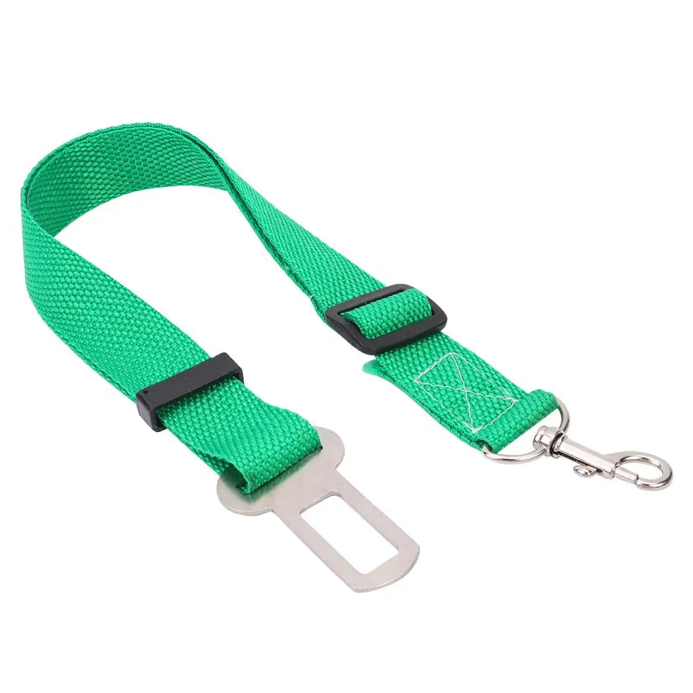 Adjustable Dog & Cat Car Safety Belt Leash – Secure Vehicle Seat Belt Harness for Pets