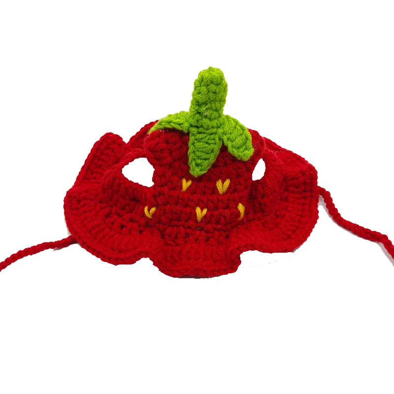 Autumn & Winter Cute Knitted Cat Hat - Elastic Pet Hat for Cats and Dogs, Perfect for Photo Shoots & Parties