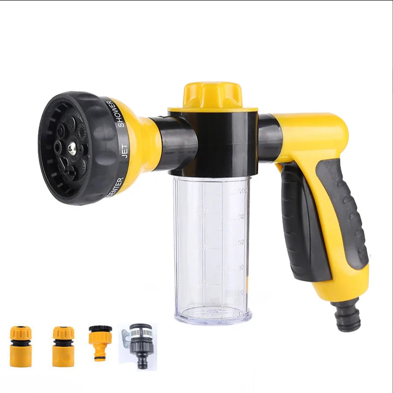 3-Mode Adjustable Dog Shower Gun with Foam Sprayer