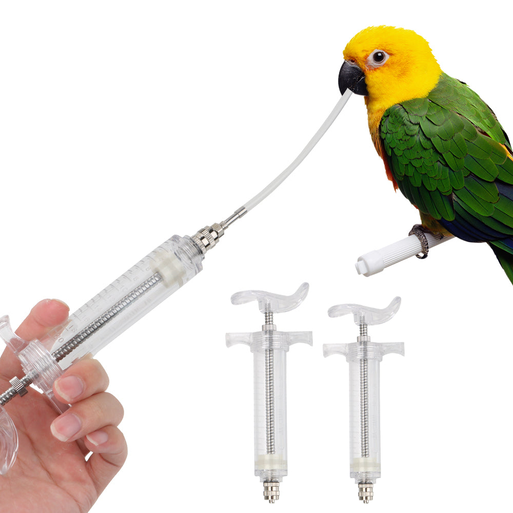 Adjustable Pet Feeding Syringe for Parrots and Small Birds - Ideal for Hand-Feeding and Emergency Treatments